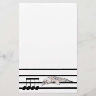 Papelería Gato musical de Bengala