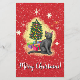 Papelería Gato navideño