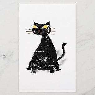 Papelería Gato negro de grasa con problemas