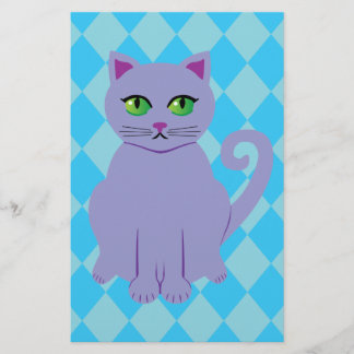 Papelería Gato púrpura