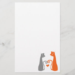 Papelería Gatos románticos del gatito
