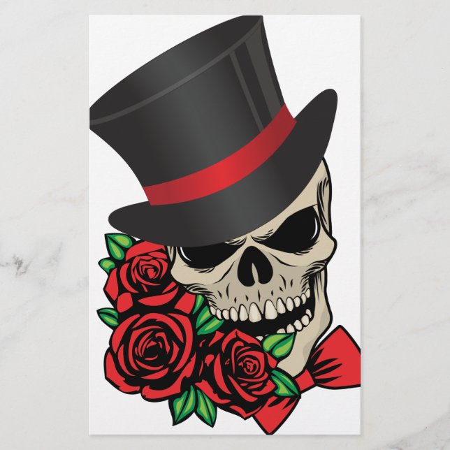 Papelería Gentleman Skull (Anverso)