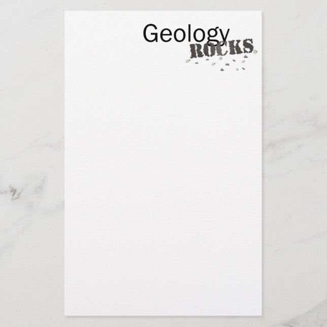 Papelería ¡GeologíaRocks! (Anverso)