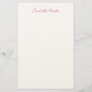 Papelería Gerente Consultor Jefe Profesional Rosa Blanco