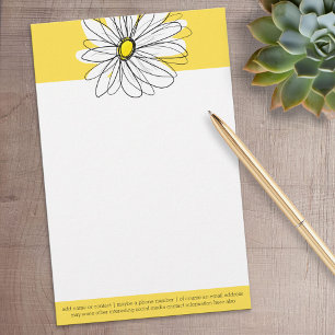 Papelería Gimnasio amarillo y blanco con texto Personalizado