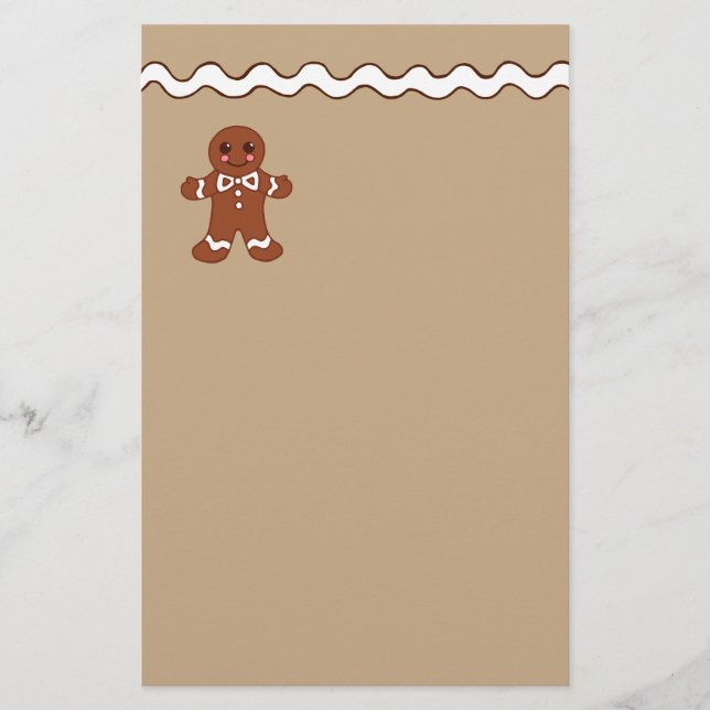 Papelería Gingerbread Stationery (Anverso)