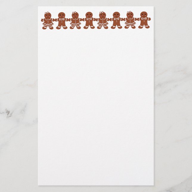 Papelería Gingerbread Stationery (Anverso)