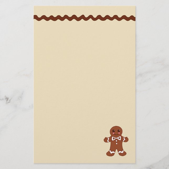 Papelería Gingerbread Stationery (Anverso)