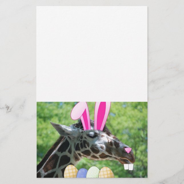 Papelería Giraffe de Pascua (Anverso)