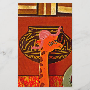 Papelería Giraffe Gorra Art Print