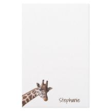 Giraffe Safari nombre personalizado animal