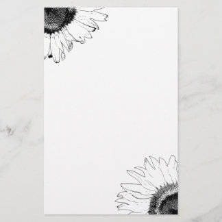 Papelería Girasol blanco y negro