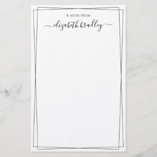 Papelería Girly Caligraphy Signature Script a partir de una 