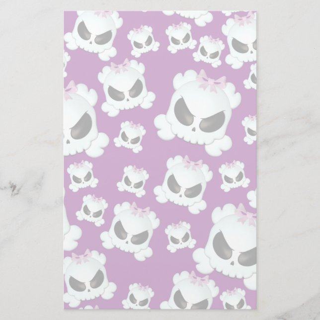 Papelería Girly Skullz (Anverso)