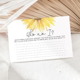 Papelería Giro acuático ¿Quién soy? Juego de ducha de novia