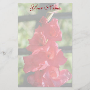 Papelería Gladiola rojo inmóvil