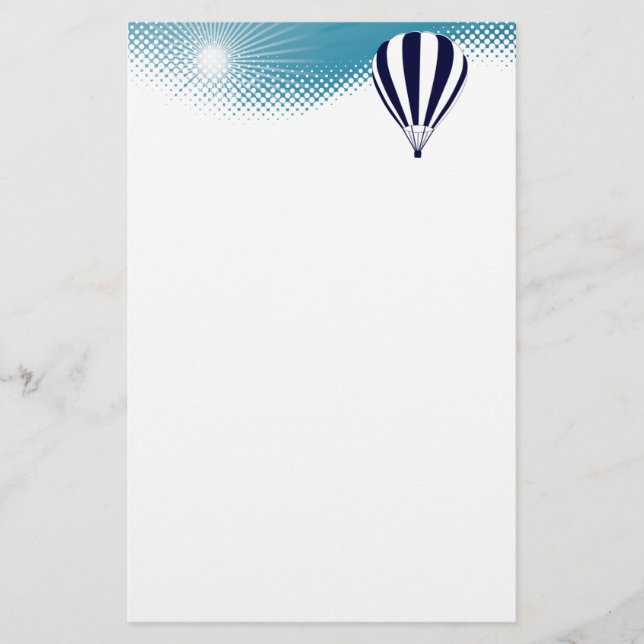 Papelería globo aerostático alto (Anverso)