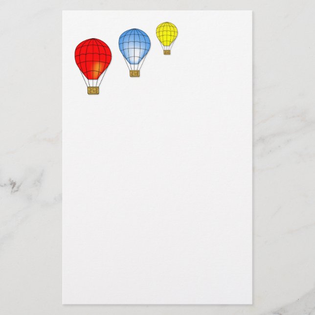 Papelería Globos de aire coloridos (Anverso)