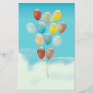 Papelería Globos Flotantes Vintage