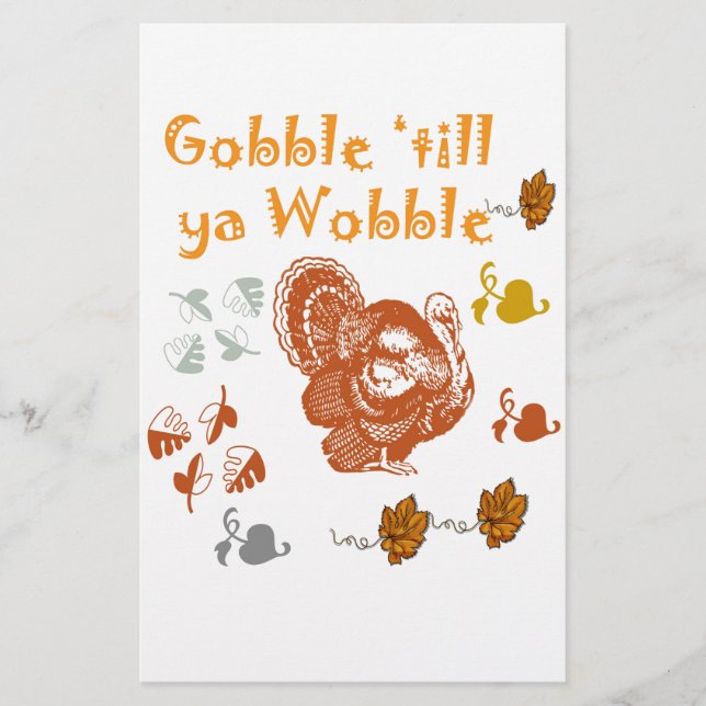 PAPELERÍA GOBBLE HILL YA WOBBLE PATTERN 2 (Anverso)