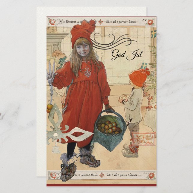 Papelería God Jul Helgkort  (Anverso / Reverso)