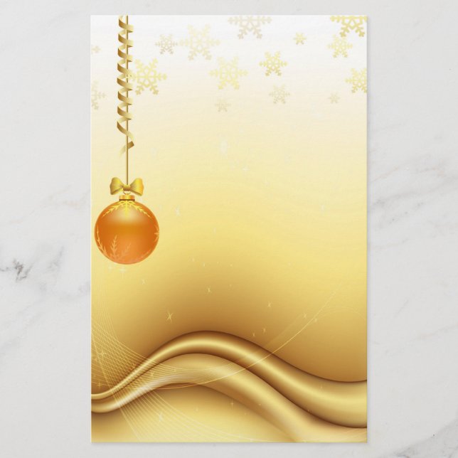 Papelería Golden Merry Christmas (Anverso)