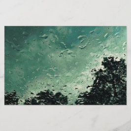 Papelería gotas de lluvia en la ventana
