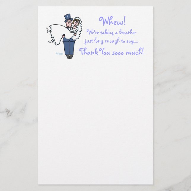 Papelería Gracioso Boda Offbeat Novedades Gracias A Statione (Anverso)