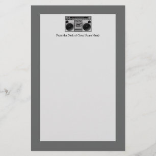 Papelería Gráfico de radio de Boombox
