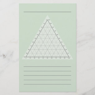Papelería Gráfico Ternario en blanco - Nota de ciencia