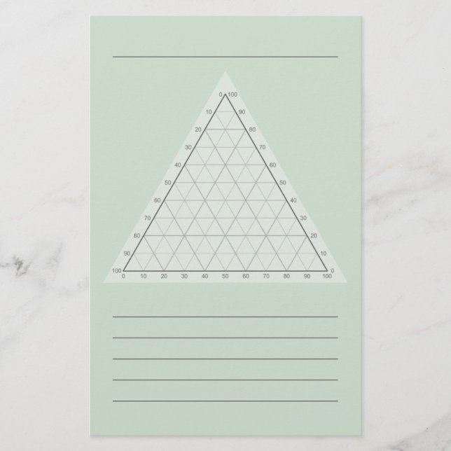 Papelería Gráfico Ternario en blanco - Nota de ciencia (Anverso)