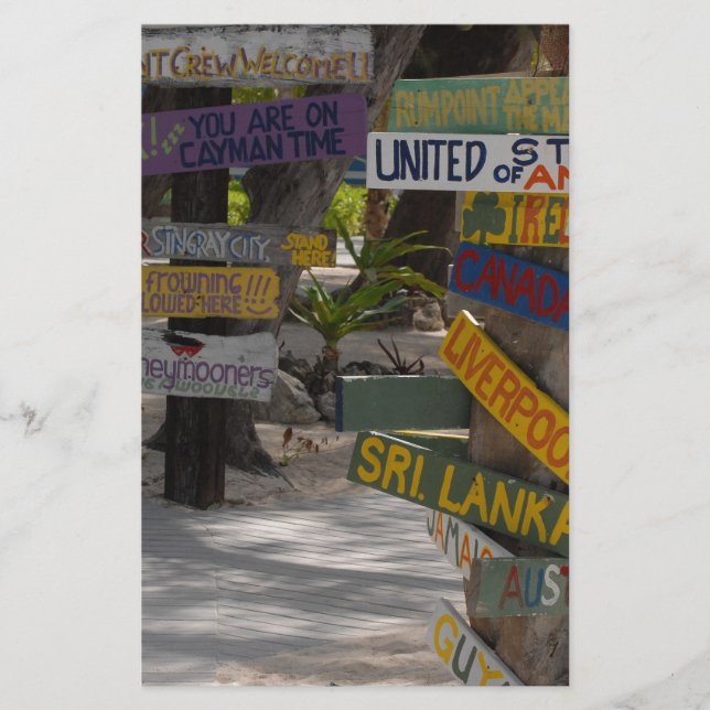 Papelería Gran Caimán de The Post Rum Point (Anverso)