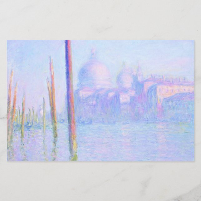 Papelería Gran Canal de Venecia (por Claude Monet) (Anverso)