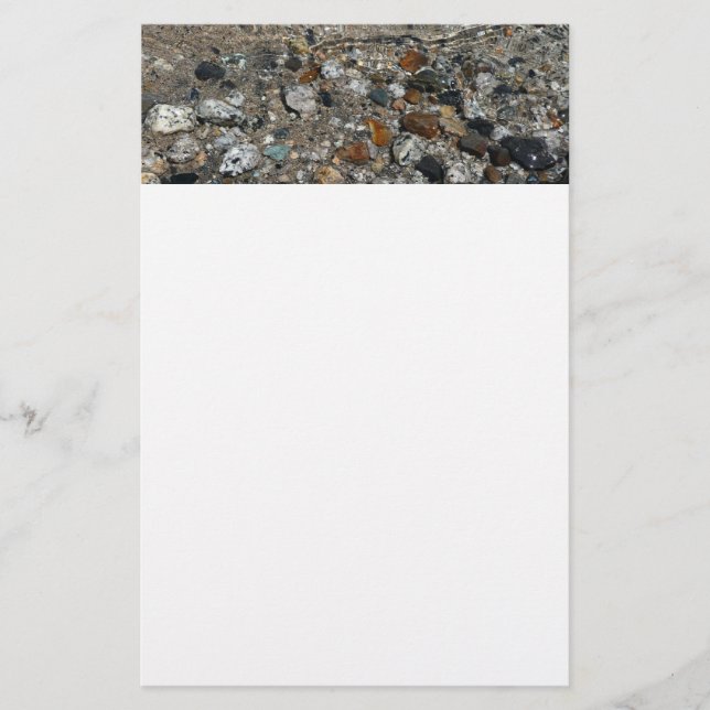 Papelería Granito de guijarros en el lago Tenaya en Yosemite (Anverso)