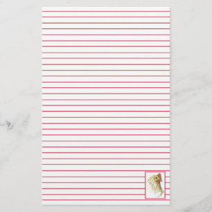 Papelería Granja de pollo de Hen Rojo Llenada