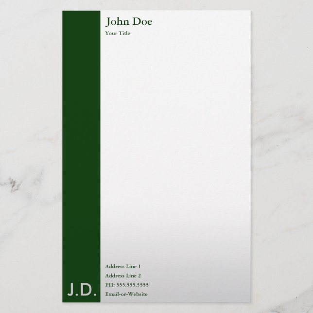 Papelería greens profesionales (Anverso)