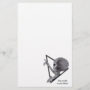 Papelería Grey Alien, la verdad está ahí fuera