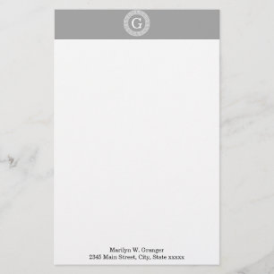 Papelería Gris oscuro qué marco de cadena de clave griega mo