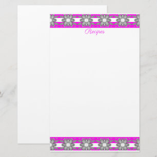 Papelería Gris rosa y blanco