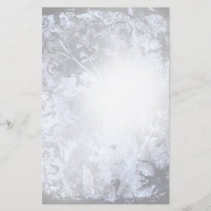 Papelería Grunge Carbón Abstracto Estacionario Floral