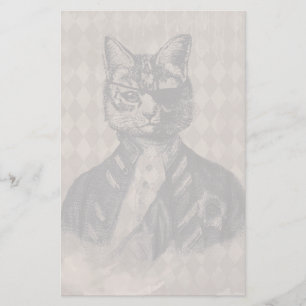 Papelería Grunge del gato del Harlequin