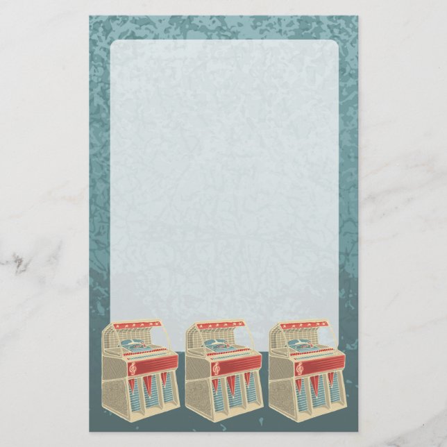 Papelería Grunge Jukebox (Anverso)