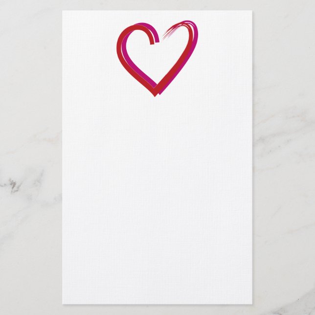 Papelería Guardar la Fecha/Corazón (Anverso)