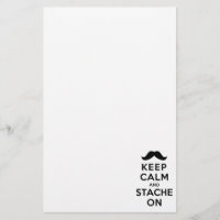 Guarde la calma y Stache encendido
