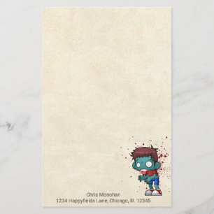 Papelería Guay Zombie Dude con Sangre / Paint Splatter