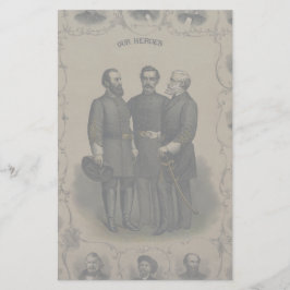 Papelería Guerra Civil 🎖️ ⚔️ Héroes Confederados Generales