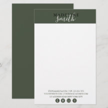 Guion verde oscuro moderno