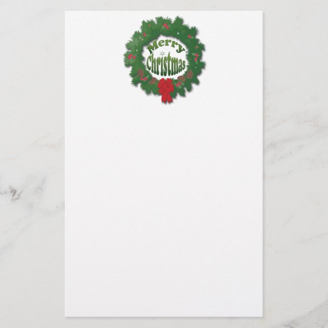 Papelería Guirnalda de las Felices Navidad (Anverso)