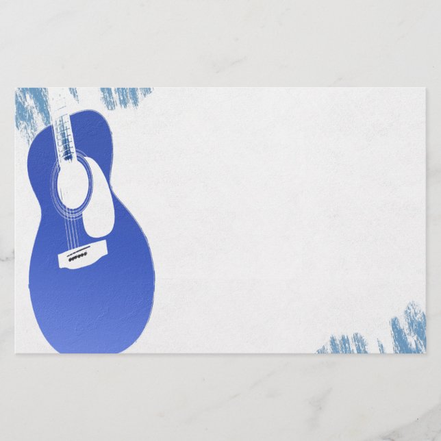 Papelería Guitarra Azul (Anverso)