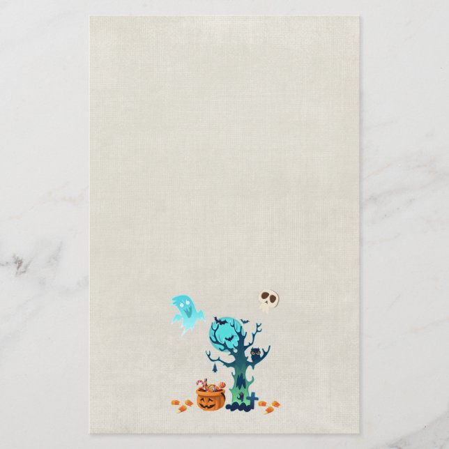Papelería Halloween Fantasmas espeluznantes Fantasmas Bats S (Anverso)
